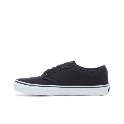 Vans Authentic Series Скейтборд Коллекция Низкие Кроссовки для скейтбординга Унисекс Черный Белый