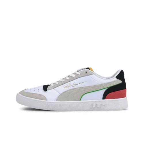 PUMA Ralph Sampson LO WH Low Топ Скейтборд Кроссовки Унисекс Белый Черный Красный
