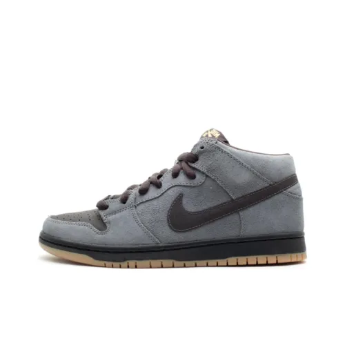 nike Dunk SB Уголь Tar Нескользящий Легкий MID Топ Скейтборд Кроссовки Мужской Серый