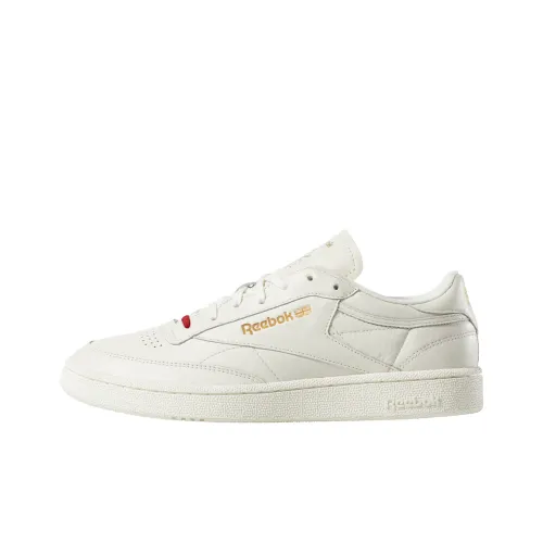 Reebok CLUB C 85 MU Легкий Низкий Топ Скейтборд Кроссовки Унисекс Экрю