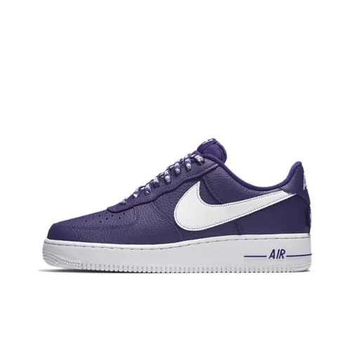 Nike Air Force 1 07 LV8 'NBA Pack' Покрытие Slip-Resistant Низкий Топ Скейтбординг Кроссовки Мужские Белый Фиолетовый