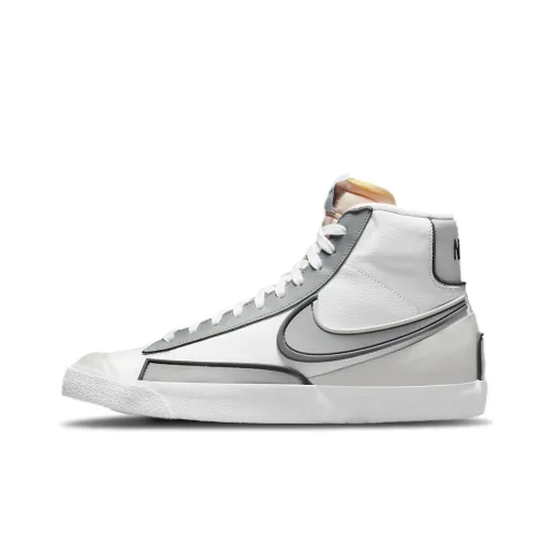 Nike Blazer 77 Бесконечность 'Железо Серый' Противоскользящий Амортизация Устойчивый к истиранию MID Топ