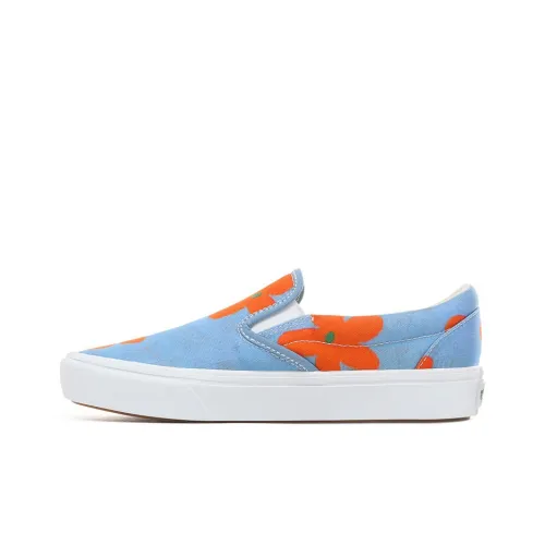 Ines Longevial x VANS Slip On Series Comfycush Low Top Скейтборд Кроссовки Женские Синие