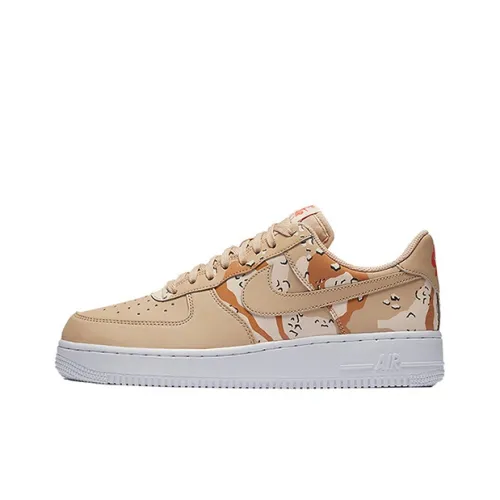 Nike Air Force 1 Desert CAMO Bio Beige Non Slip Lightweight Low Top Скейтбординг Кроссовки Мужские Light Brown White
