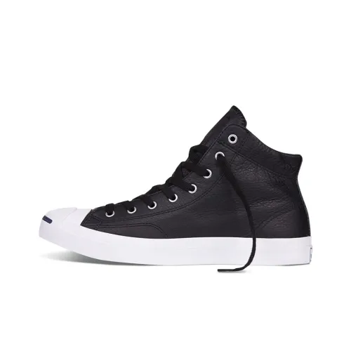 Конверс Jack Purcell Slip-Resistant Abrasion-Resistant High Top Skateboard Shoes Unisex Black Конверс Jack Purcell Slip-Resistant Abrasion-Resistant Высокие Кроссовки для Скейтбординга Унисекс Черные