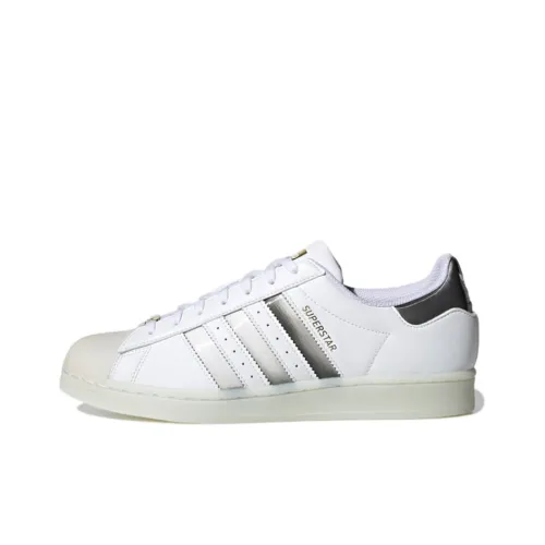 Adidas Originals SUPERSTAR Low Топ Скейтборд Кроссовки Унисекс Белый Серебристый Серый