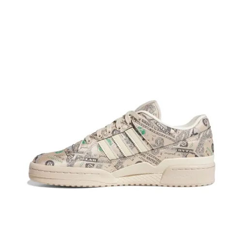 JEREMY SCOTT x Adidas Originals FORUM Low Скейтборд Кроссовки Унисекс Бежевый Зеленый