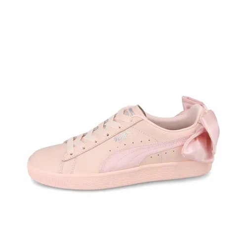 PUMA Basket Bow Pearl Low Top Скейтборд Кроссовки Унисекс Розовый