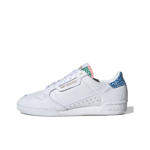 Adidas Originals Continental 80 Low Топ Скейтборд Кроссовки Женские Белые Синие Зеленые