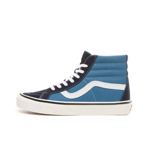 Vans SK8 High Скейтборд Кроссовки Унисекс Синие Черные