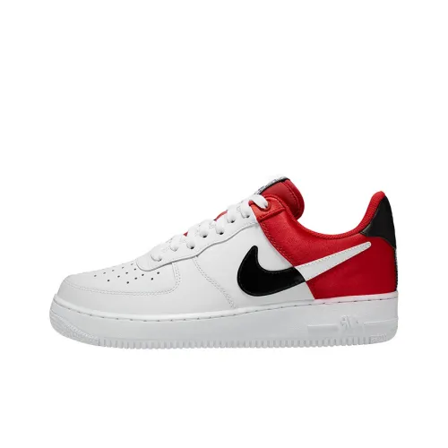 Nike Air FORCE 1 07 LV8 Low Топ Скейтборд Кроссовки Мужские Белый Красный Черный