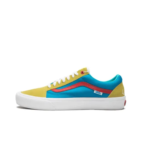 Vans Old Skool Collection Pro Low Топ Скейтборд Кроссовки Unisex Желто-Синий