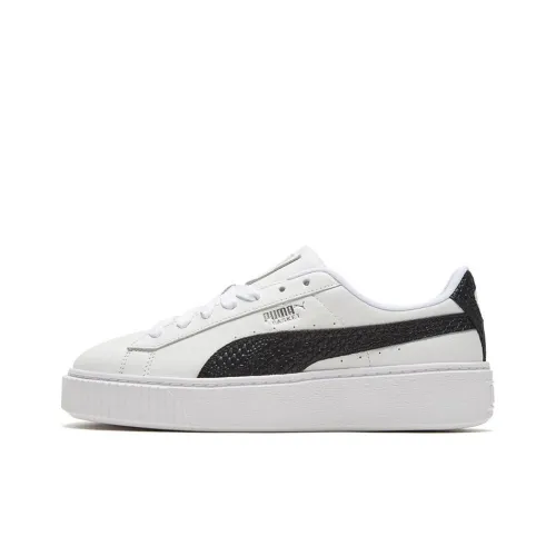 PUMA Платформа Snake Low Top Скейтборд Кроссовки Женские Белые