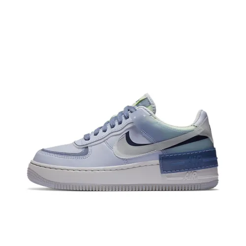 Nike Air FORCE 1 Shadow SE Покрытие Slip-resistant Низкий топ Скейтбординг Кроссовки Женские Синий Зеленый