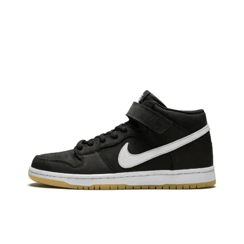Nike Dunk SB Pro Iso 'Апельсин Этикетка' Противоскользящие Устойчивые к истиранию MID Скейтбординг Кроссовки Унисекс Черный Белый