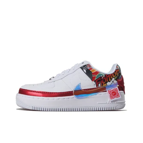 Nike Air FORCE 1 Jester XX Легкий Низкий Скейтбординг Кроссовки Женские Белый Красный