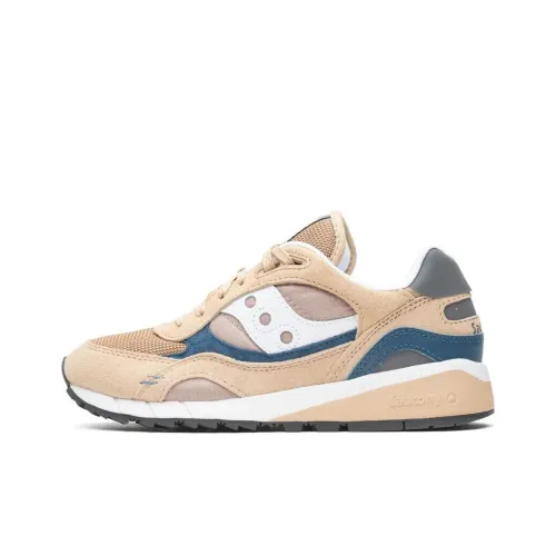 Saucony Shadow 6000 Амортизация Износостойкий Низкий Топ Беговые кроссовки Унисекс Желтый Синий