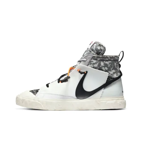 READYMADE x Nike Blazer Mid Топ Кроссовки для скейтбординга Унисекс Серый Белый