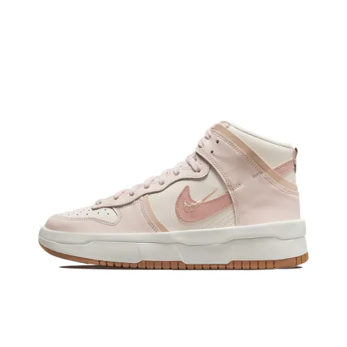 Nike Dunk High Up 'Pink Oxford' Высокие Скейтбординг Кроссовки Женские Розовые Белые