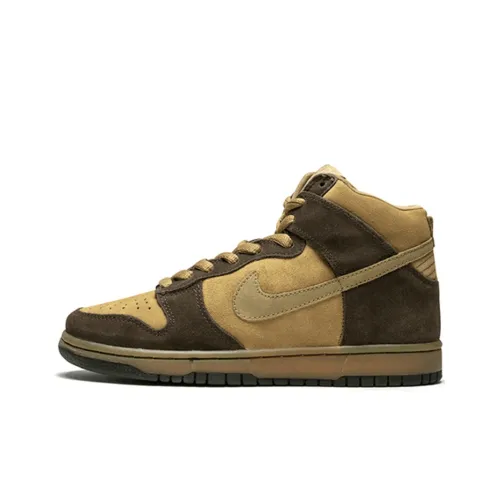 nike Dunk SB Коричневый Пачка Покрытие Высокие Кроссовки для скейтбординга Мужские Барочный коричневый