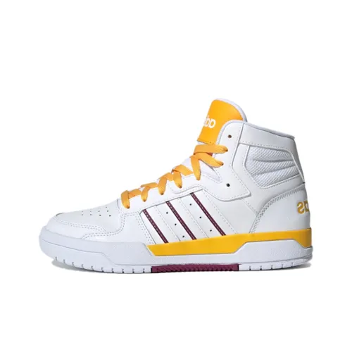 Adidas Neo ENTRAP MID Gudetama Collaboration Устойчивые к истиранию MID Скейтборд Кроссовки Женские Белые Желтые