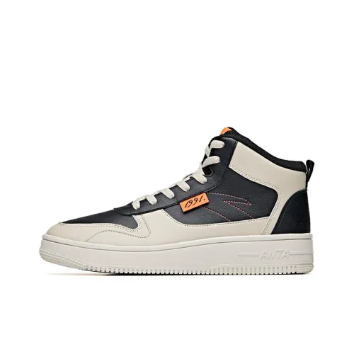 ANTA Life Collection Устойчивый к истиранию Дышащий MID Скейтбординг Кроссовки Мужские Черный Серый