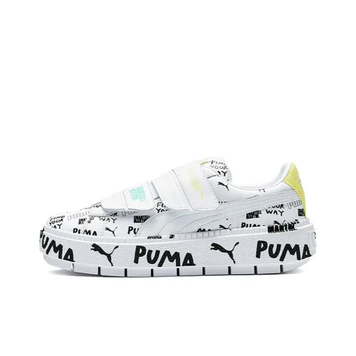 SHANTELL MARTIN X PUMA Platform Trace Ремень Низкие Кроссовки для скейтбординга Женские Белые