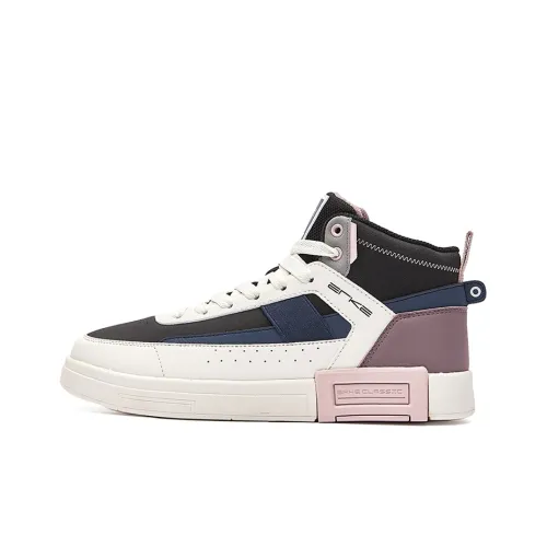 Erke Rush High Top Скейтборд Кроссовки Женские Черные Фиолетовые