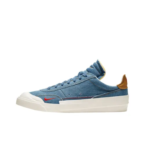 Nike Drop Тип LX Покрытие Slip-resistant Низкий Топ Скейтборд Кроссовки Мужские Джинсово-синий