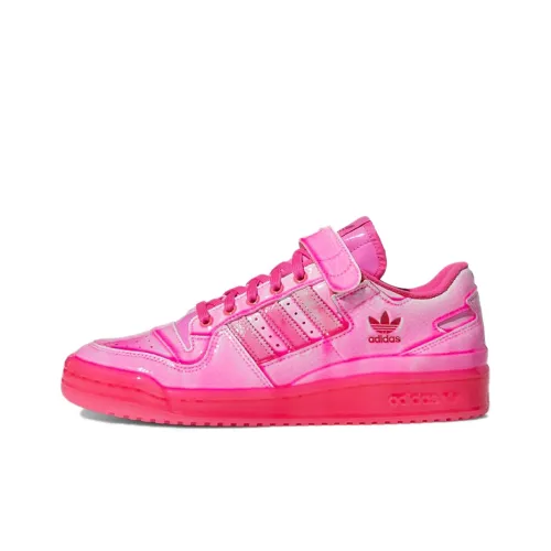 JEREMY SCOTT x Adidas Originals FORUM Dipped Low Скейтборд Кроссовки Унисекс Неон Розовый