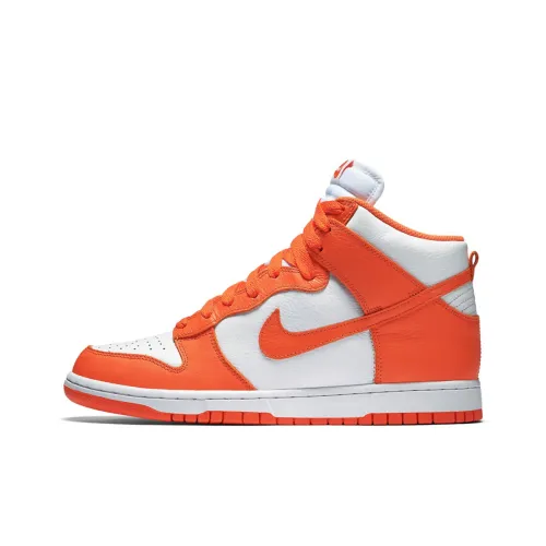 Nike Dunk Syracuse High Топ Скейтборд Кроссовки Мужские Белый Оранжевый