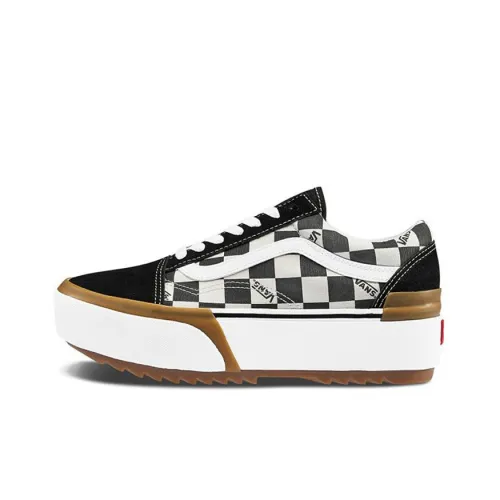 Vans Old Skool Collection Низкие Кроссовки для скейтбординга Женские Черный Белый