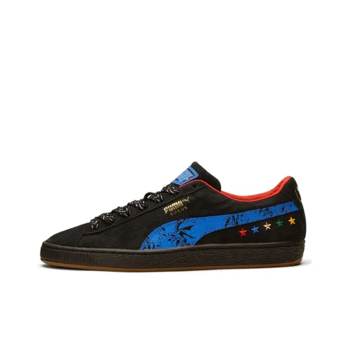 Justice League X PUMA Suede Series Low Top Скейтборд Кроссовки Мужские Черные