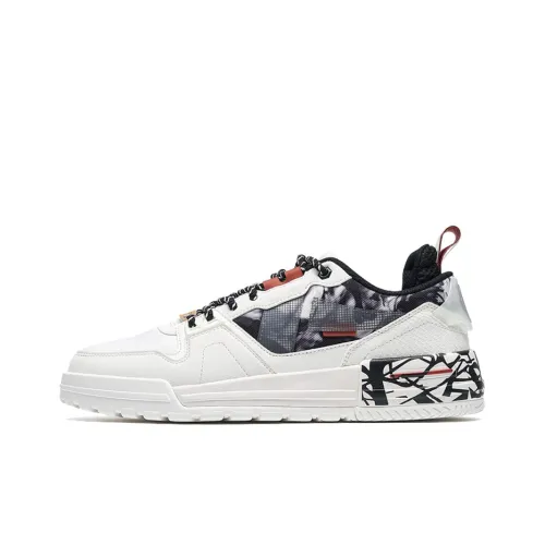 XTEP Heavenly CHARIOT Tyrant Farewell MY Concubine Скейтборд Кроссовки Мужской Белый Черный