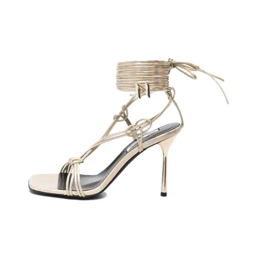 KARL LAGERFELD One Ремень Сандалии Женские Серебряные