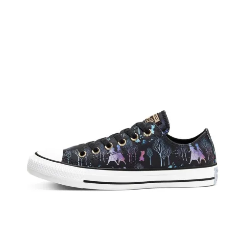 Frozen 2 x Converse Chuck Taylor All Star Anti-Slip Lightweight Low Top Скейтборд Кроссовки Unisex Черные