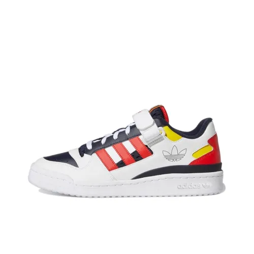 Adidas Originals FORUM Low 'Legend Ink Blue' Низкие Скейтборд Кроссовки Унисекс Белый Синий Красный Многоцветный