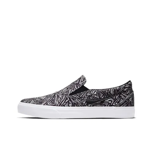 Nike SB Charge Slip Premium Slip-resistant Low Top Скейтборд Кроссовки Unisex Черный Белый