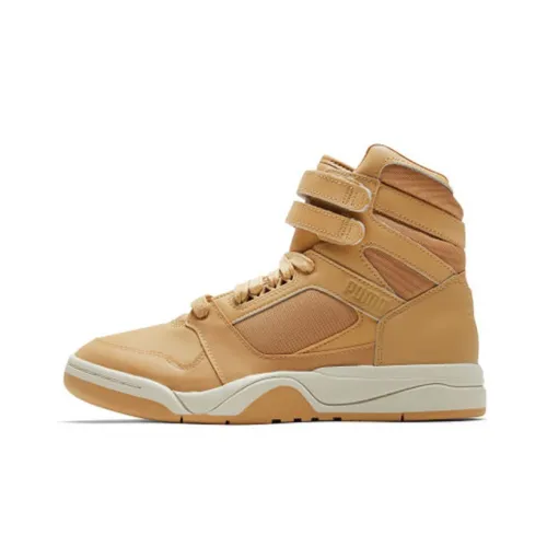 PUMA Palace Guard MID COURTSIDE High Топ Скейтборд Кроссовки Унисекс Коричневый