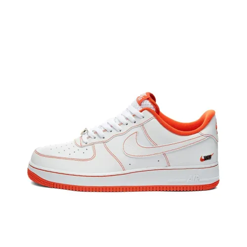 Nike Air Force 1 Rucker Park Low Top Скейтборд Кроссовки Мужские Белый Оранжевый