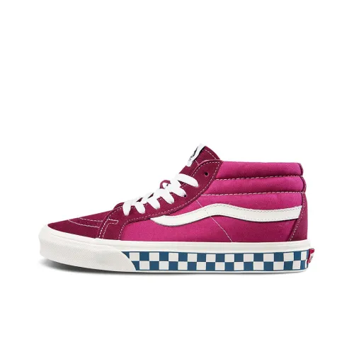 Vans SK8 Reissue MID Топ Кроссовки для скейтбординга Унисекс Розовый Красный