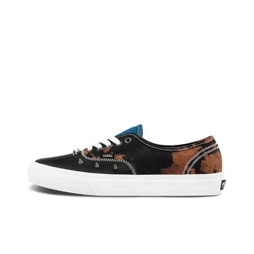 VANS Authentic Series Низкие Кроссовки для Скейтбординга Унисекс Черные Коричневые