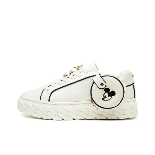 LI NING 1990 Микки маус Устойчивые к истиранию Низкие Кроссовки для скейтбординга Женские Экрю