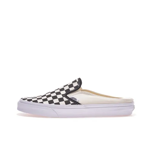Vans Slip On Low Top Скейтборд Кроссовки Унисекс Черный Белый