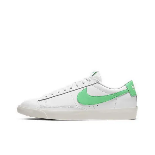Nike Blazer Non Slip Легкий Низкий Топ Скейтборд Кроссовки Унисекс Белый Зеленый