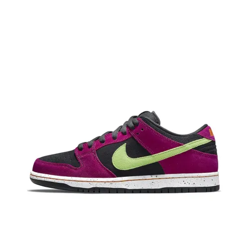 Nike Dunk SB Low Топ Скейтборд Кроссовки Унисекс Красный Сливовый