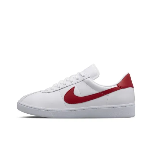 Nike Bruin Кожа McFly Low Топ Скейтборд Кроссовки Мужские Белый Красный