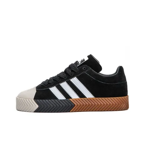 Alexander Wang x adidas originals Skate Нескользящий Легкий Низкий Топ Кроссовки для скейтбординга Унисекс Черный