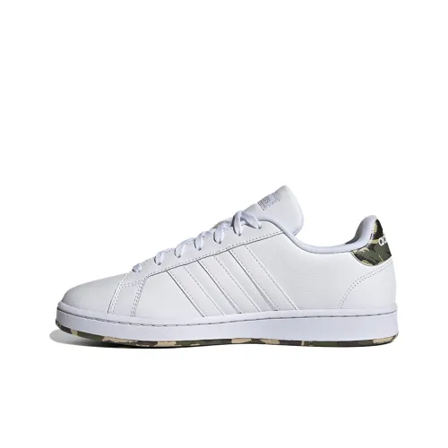 ADIDAS NEO GRAND COURT Низкие Кроссовки для скейтбординга Мужские Белые Зеленые