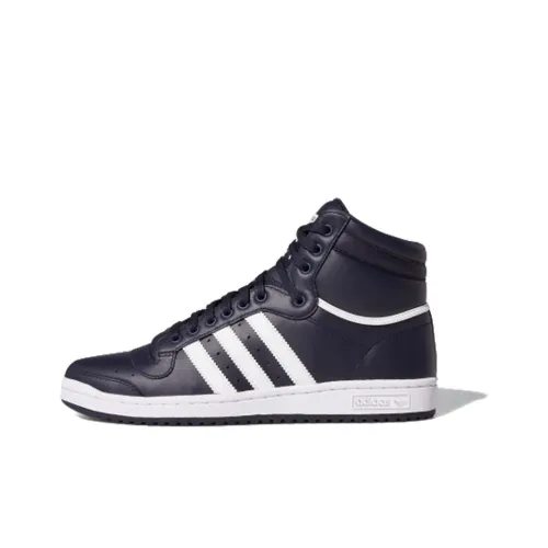 Adidas Originals Top Ten Hi Покрытие High Топ Кроссовки для скейтбординга Унисекс Чернильно-синий